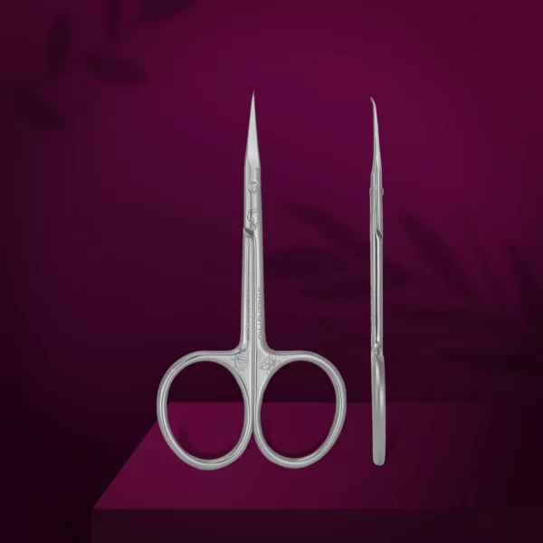 Nagelhautschere mit gebogener Spitze Magnolie 23 mm (SX-23/2M) Staleks Pro