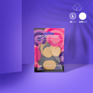 Refill pads for pedicure disc PODODISC STALEKS PRO L 240 grit (50 pc) Aufkleber