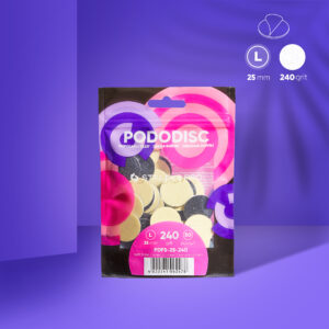 Disposable files on a soft base for pedicure disc PODODISC STALEKS PRO L 240 grit (50 pcs) Aufkleber