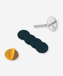 Pedicure disc PODODISC EXPERT S and set of disposable file 180 grit 5 pc (15 mm) Kurz (für Geräte ohne Absaugung)