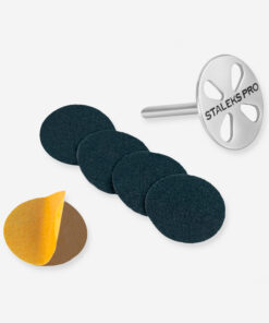 Pedicure disc PODODISC EXPERT L and set of disposable file 180 grit 5 pc (25 mm) Kurz (für Geräte ohne Absaugung)